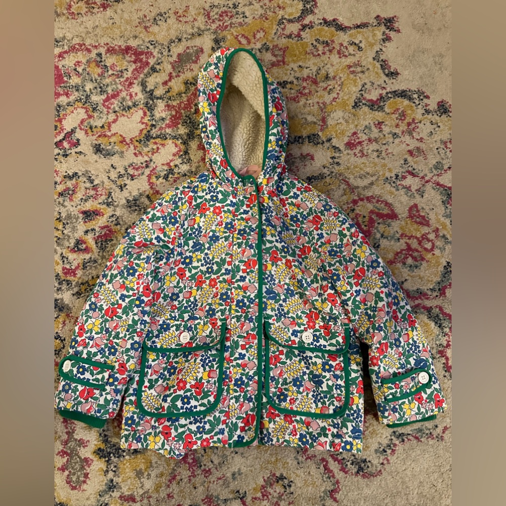 Mini boden floral jacket